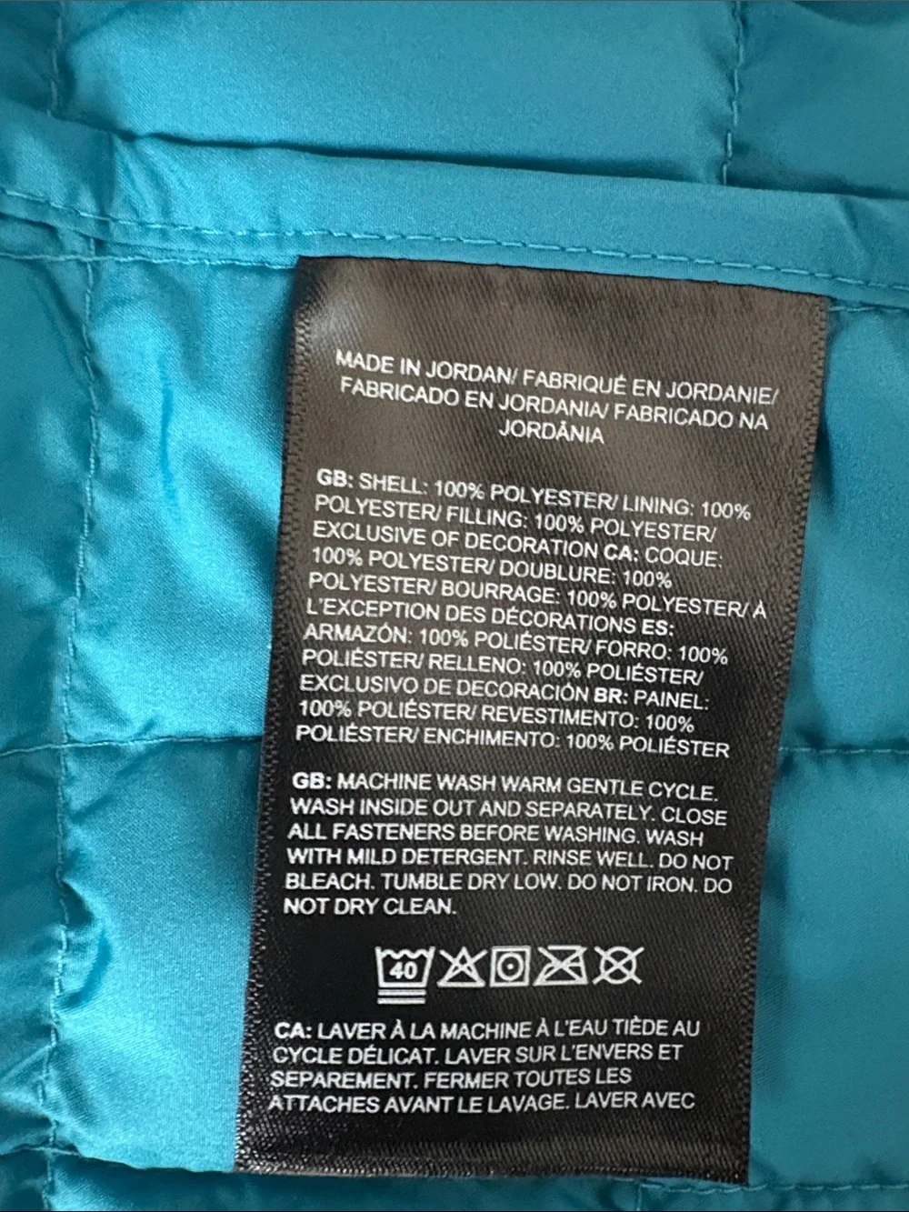 The North Face lightweight quilted